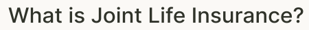 Does Martin Lewis recommend joint life insurance vs single - What's a Joint Life Policy?