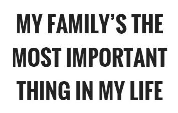 family life is important